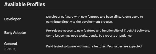 Available Profiles Available Profiles