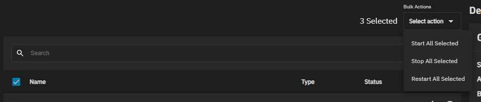 Bulk Actions Bulk Actions