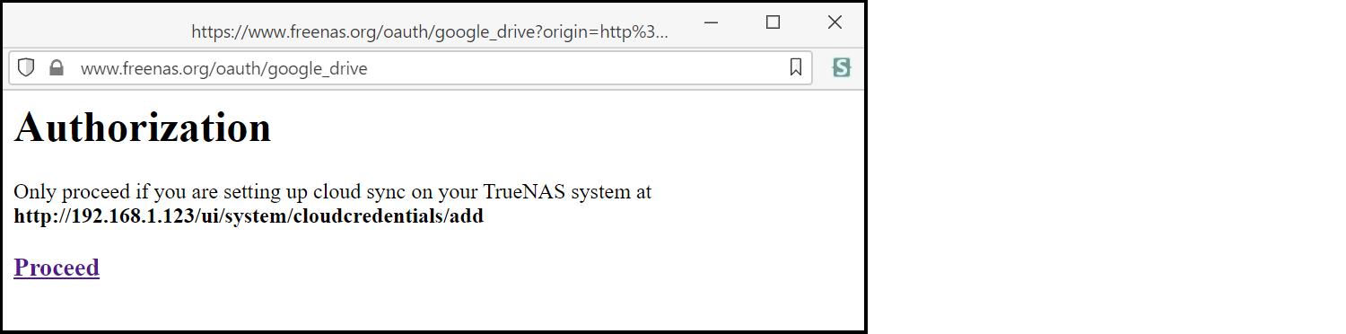 Google OAuth Proceed GoogleOAuthProceed
