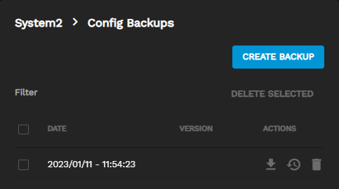 SystemsConfigBackups
