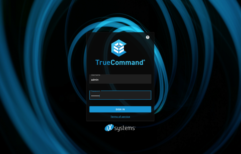 TrueCommand Admin Sign In