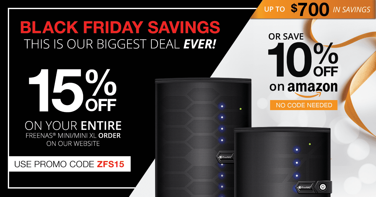 15% off FreeNAS Mini/Mini XL