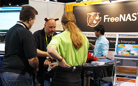 FreeNAS booth at Supercomputing
