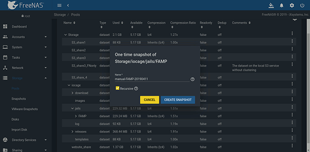 Back Up Plugins and Jails on FreeNAS