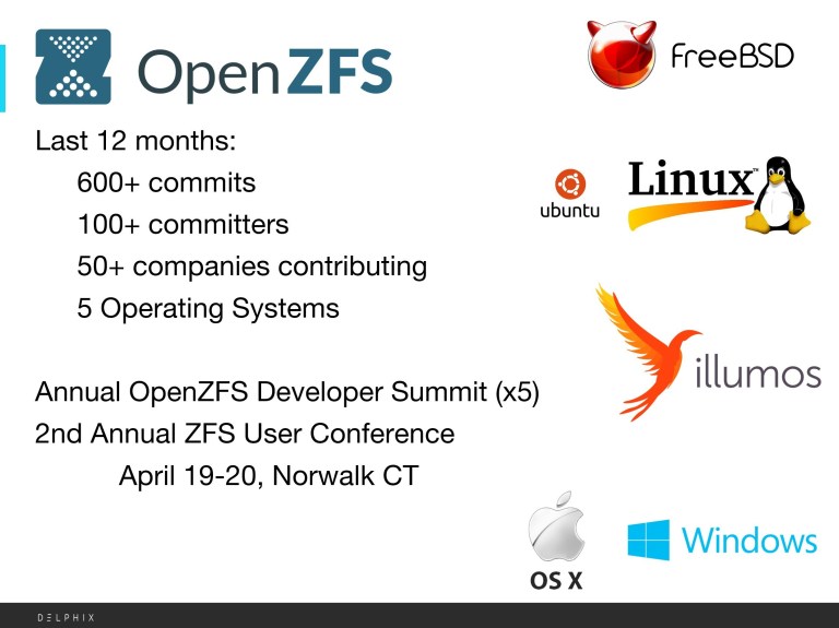 Development of Open Source ZFS