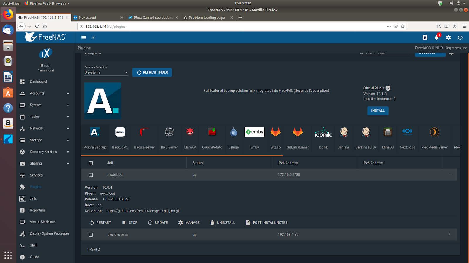 Plugin selection and installation