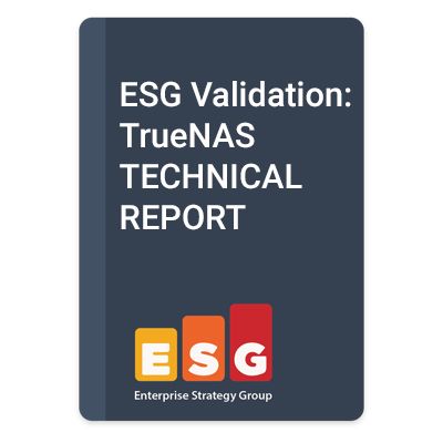 TrueNAS Performance Gets Praise from ESG