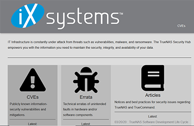 iXsystems Introduces New TrueNAS Security Hub