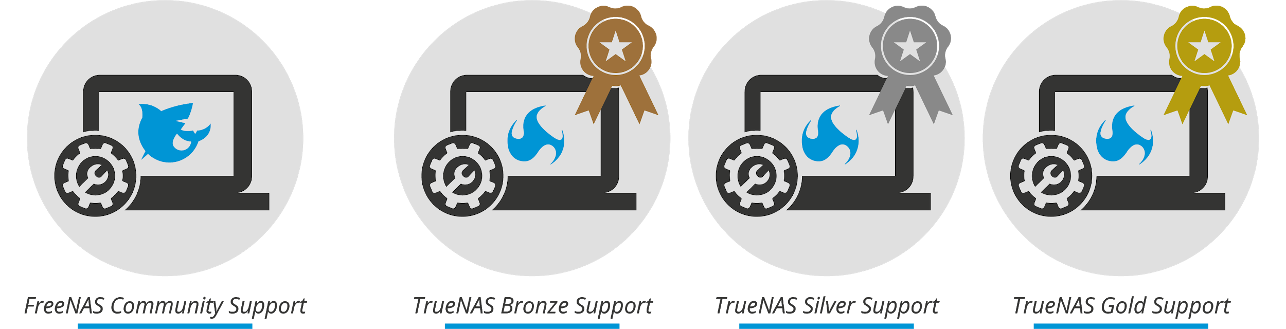 TrueNAS support set of choices