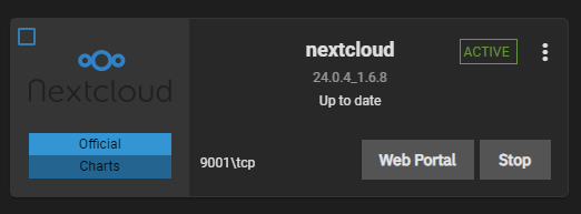 NextCloud an App on TrueNAS SCALE