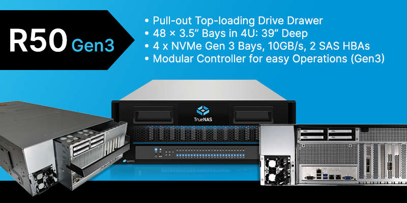TrueNAS R50 Gen3 specs