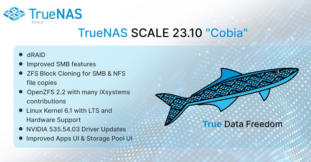 TrueNAS SCALE 23.10 is RELEASED with additional SMB Features
