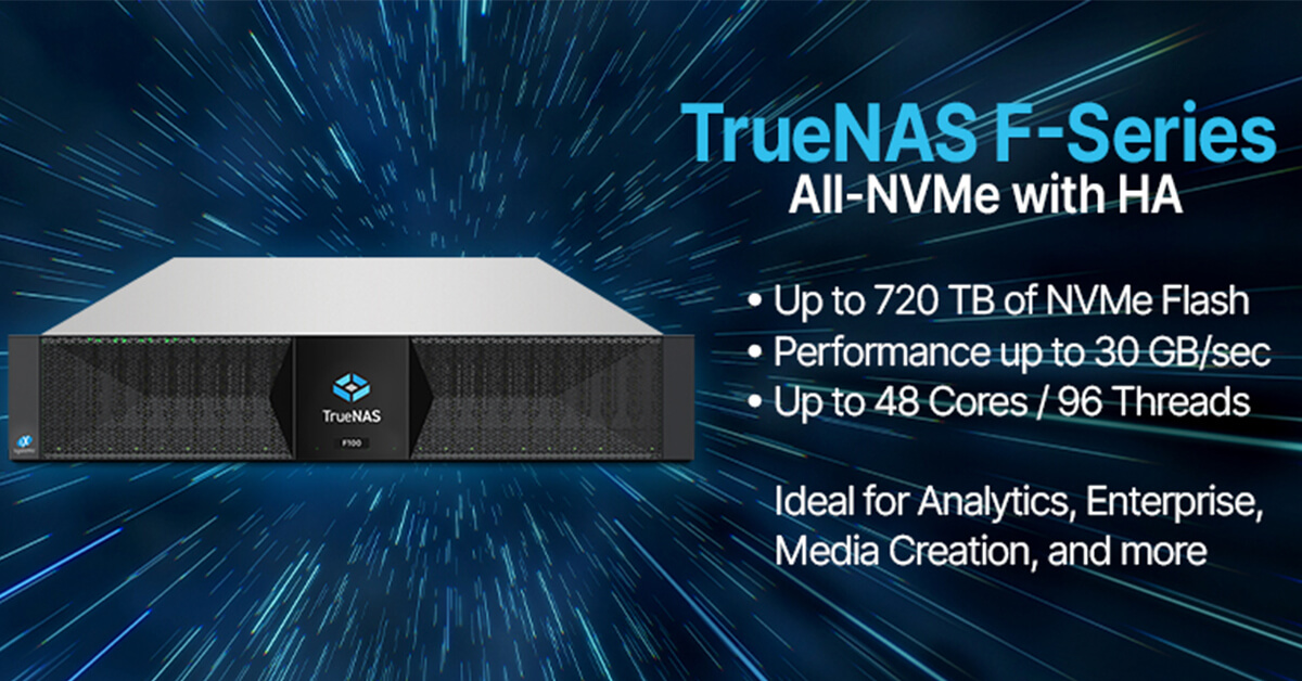TrueNAS F-Series a high-performance storage solution TrueNAS F-Series a high-performance storage solution