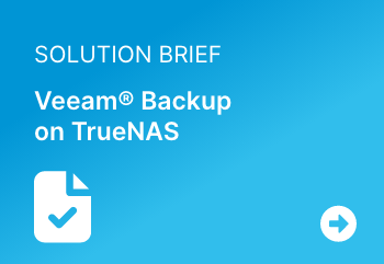 Veeam Backup on TrueNAS Solution Brief 