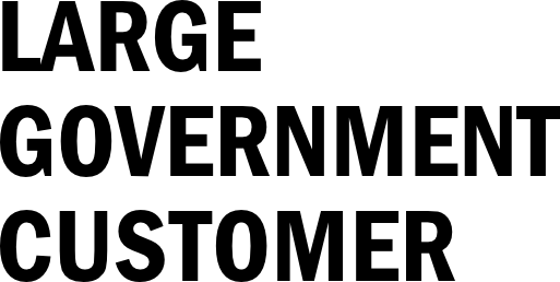 LARGE GOVERNMENT CUSTOMER Logo