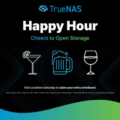 TrueNAS Happy Hour at IBC 2026