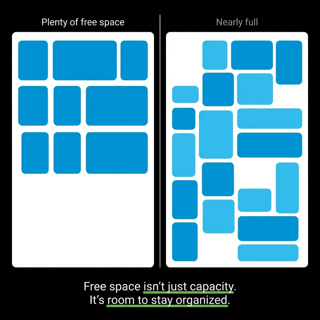Free space isn't just capacity