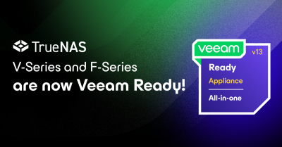 TrueNAS Is First on the New Veeam Ready All-In-One Virtual Appliance List
